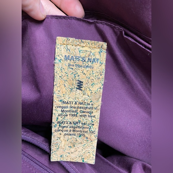 Matt & Nat Laptop Bag Vegan Purse Grey Large - Picture 16 of 16